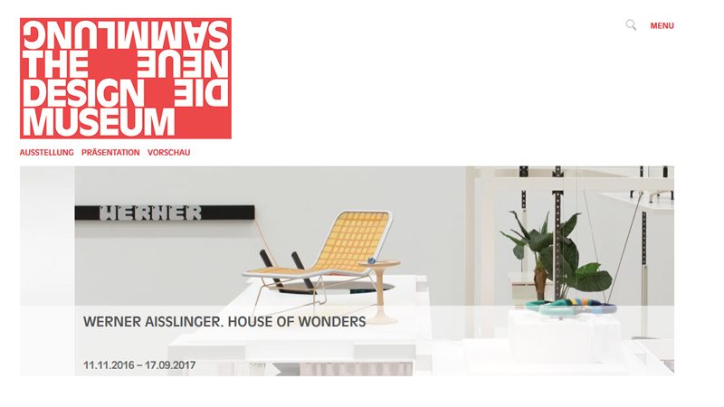 WEBSITE DIE NEUE SAMMLUNG \u2014 Die Neue Sammlung \u2014 Munich \u2014 2016 | Bangert Projects