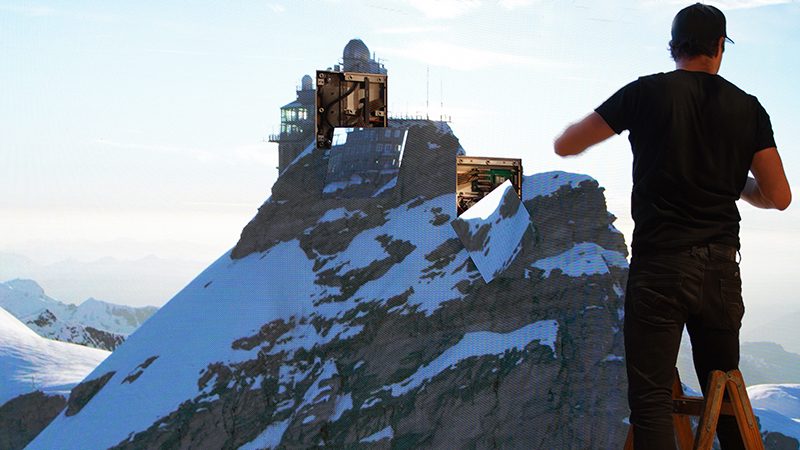 INSTA-WALL FOR VIRTUAL SELFIES \u2014 Jungfraubahn AG \u2014 Interlaken, Switzerland \u2014 2019 | Bangert Projects