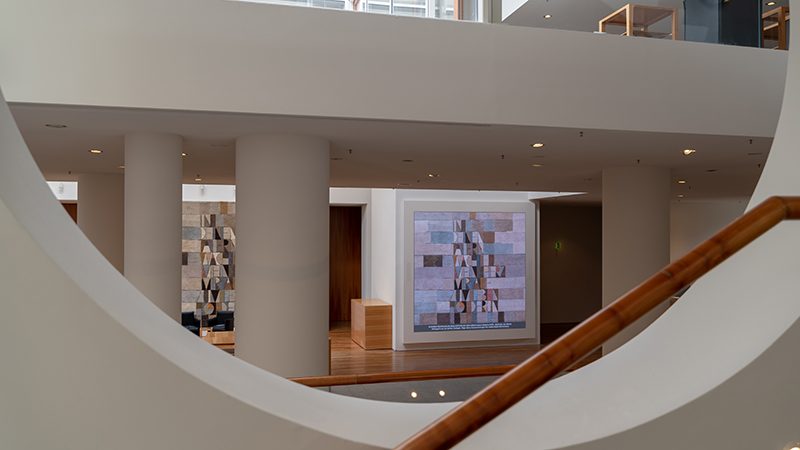 A BUILDING TALKS TO THE VISITORS \u2014 Landesvertretung Baden-Württemberg \u2014 Berlin, Germany \u2014 2020 | Bangert Projects