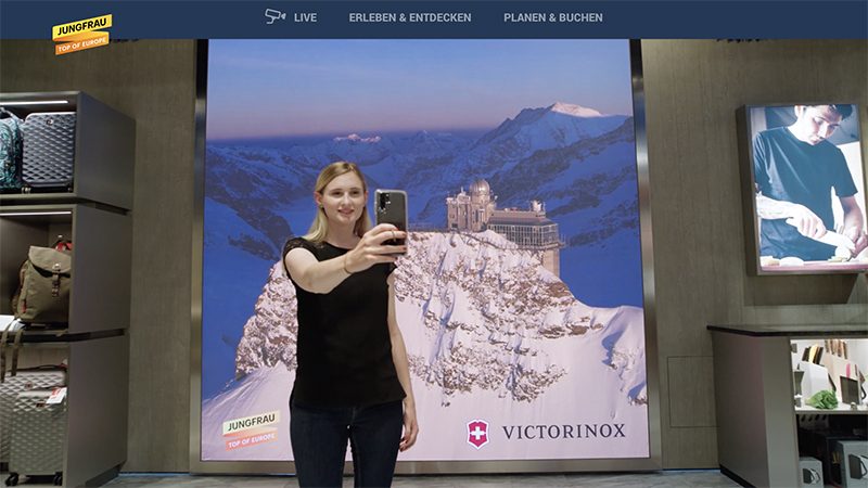 INTERACTION WITH LED \u2014 Jungfraubahnen AG, Landesvertretung Baden-Württemberg \u2014 Switzerland, Germany and Austria \u2014 2021 | Bangert Projects